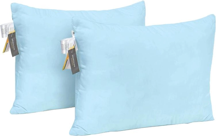Акція на Набір подушок Mirson №7085 Eco Light Blue Soft Tracery Silk 50x70 см від Rozetka