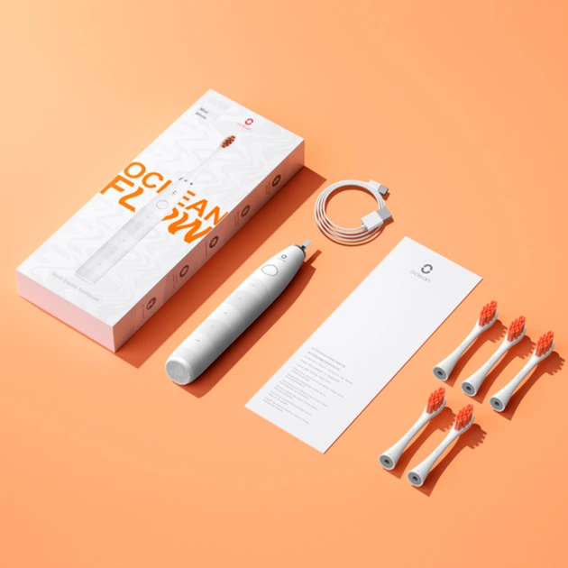 Szczoteczka elektryczna Oclean Flow Sonic Electric Toothbrush White - obraz 2
