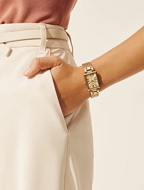 Женские часы Anne Klein AK/3882CHGB Золотые Кварцевый механизм - изображение 2