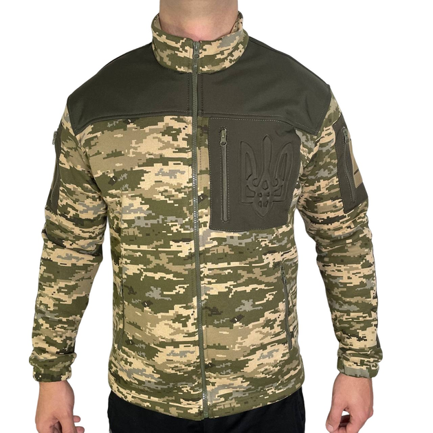 Кофта флис с гербом Softshell пиксель XXL - изображение 1