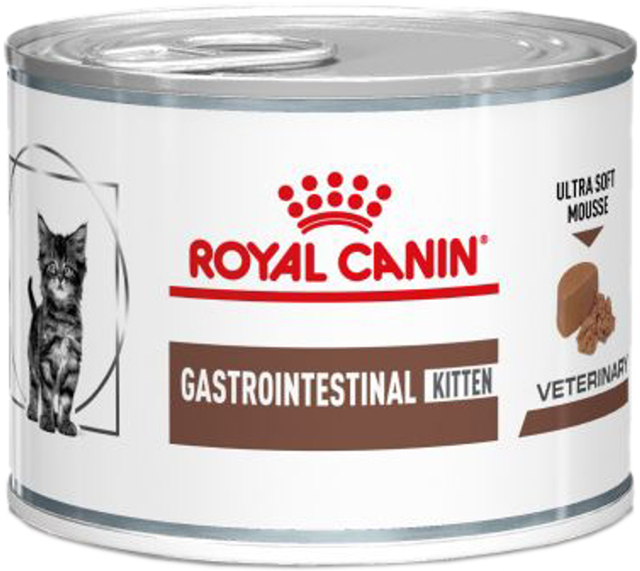 Вологий корм для кошенят з проблемами шлунка ROYAL CANIN Vet Gastrointestinal Kitten 195 г (9003579013410) (1227002) - зображення 1