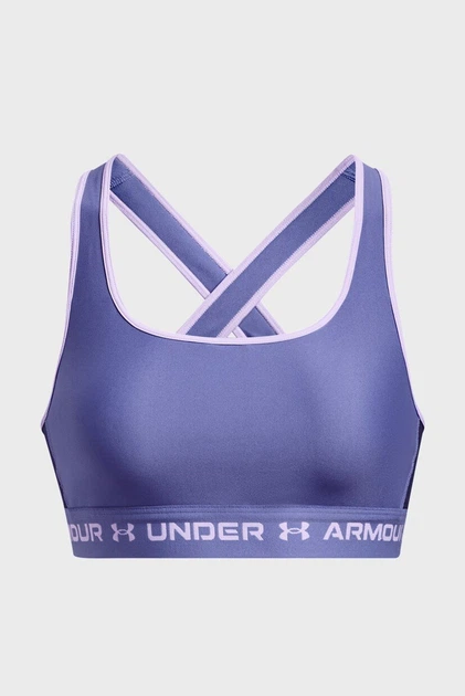 Жіночий бузковий спортивний топ UA Crossback Mid Bra Under Armour XS 1361034-468 - изображение 5