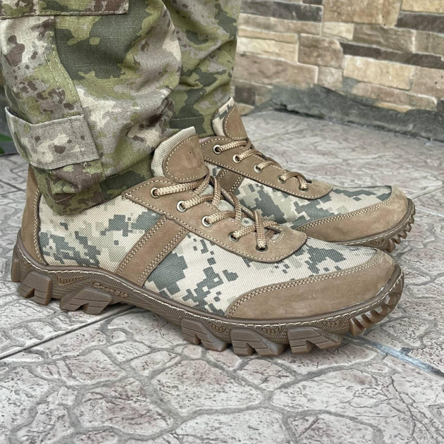 Кросівки чоловічі тактичні ЗСУ Піксель 6636 41 р 26,5 см хакі (OR.M-4354100) - зображення 1