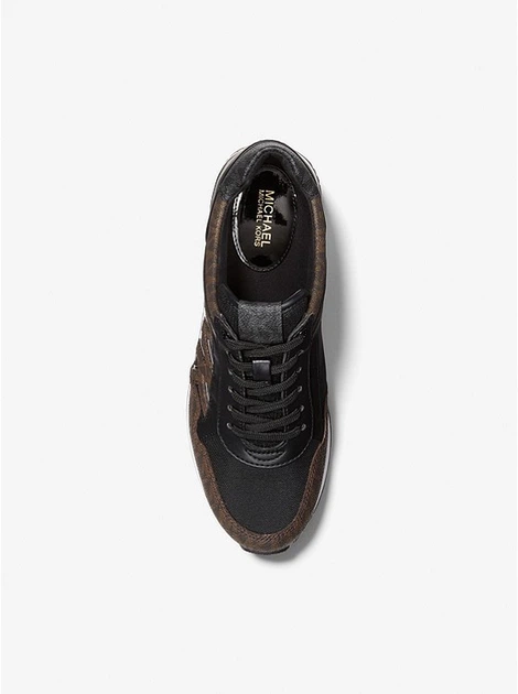 Кроссовки Michael Kors Maddy Mixed-Media Trainer черные 38.5 (8) 25 см (49F1MAFS1B) - Фото 7 Кроссовки Michael Kors Maddy Mixed-Media Trainer черные 38.5 (8) 25 см (49F1MAFS1B) - изображение 7
