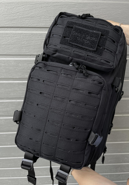 Тактический рюкзак черный 8923 мужской - изображение 1
