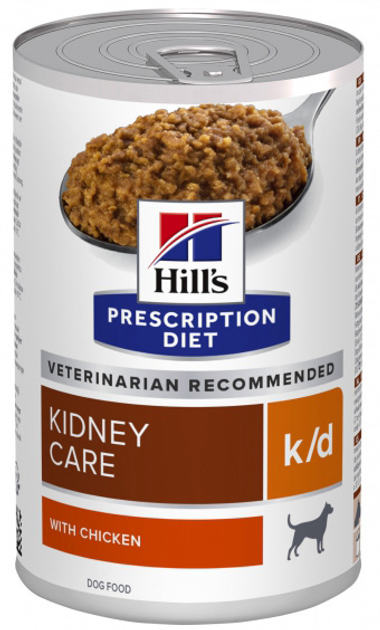 Mokra karma dla psów na niewydolność nerek Hills PD Kidney k/d z kurczakiem 370 g (0052742801001) - obraz 1