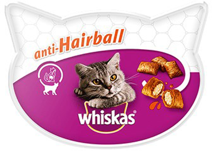 Smakołyk dla kotów odkłaczający Whiskas Anti Hairball 50 g (5998749116579) - obraz 1