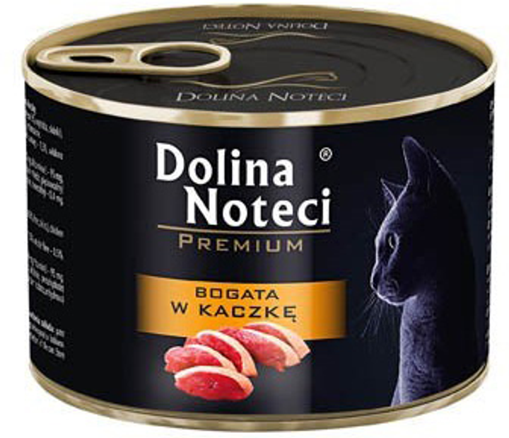 Mokra karma dla kotów Dolina Noteci Premium z kaczką 185 g (5902921303794) - obraz 1