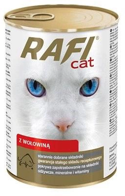 Mokra karma dla kotów DOLINA NOTECI Rafi z wołowiną - puszka 415g (5902921300236) - obraz 1