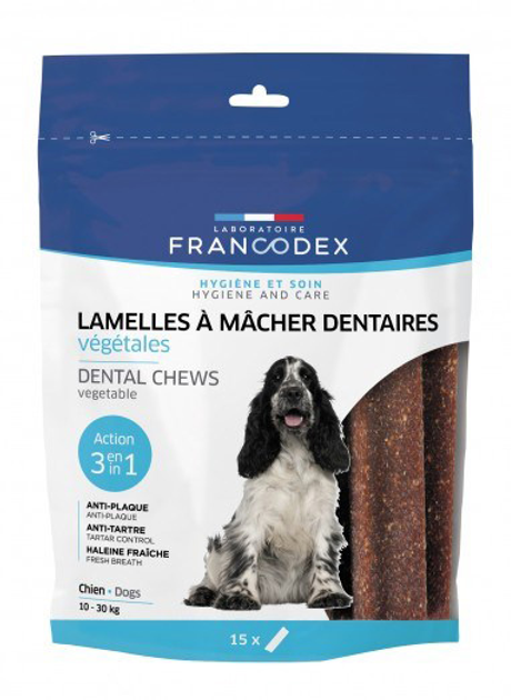 Sucha karma dla psów Francodex Paski do gryzienia średnie 15 x 352.5 g (3283021723654) - obraz 1