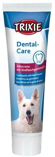 Зубна паста для собак Trixie зі смаком яловичини 100 г (4011905025452) - зображення 1
