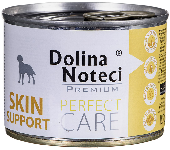 Вологий корм для собак із дерматологічними проблемами Dolina Noteci Premium Skin Support 185 г (5902921302216) - зображення 1