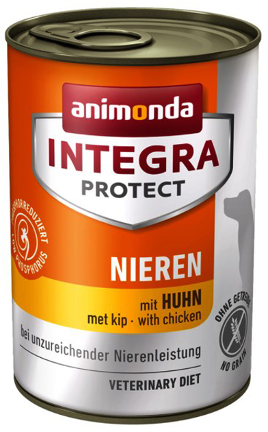 Вологий корм для собак із проблемами нирок Animonda Integra Protect Nieren з куркою 400 г (4017721864022) - зображення 1