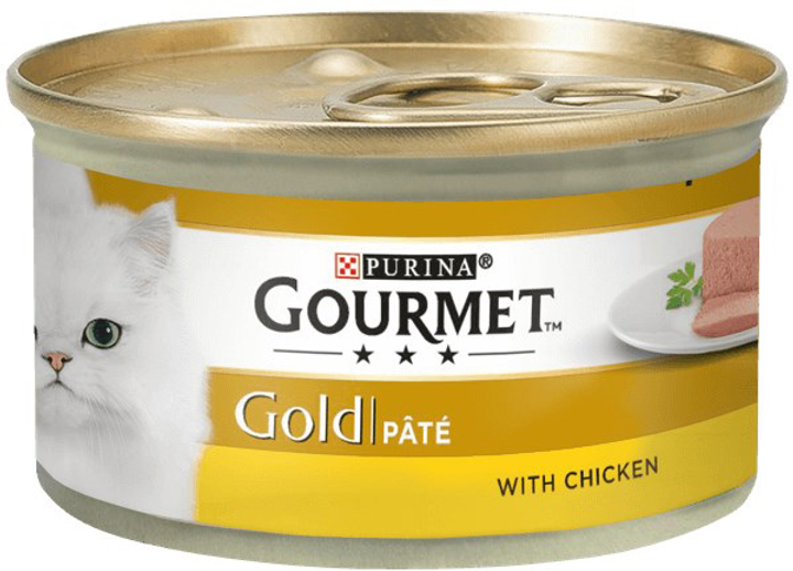 Mokra karma dla kotów Purina Gourmet Gold Mus z drobiem 85 g (7613031806171) - obraz 1