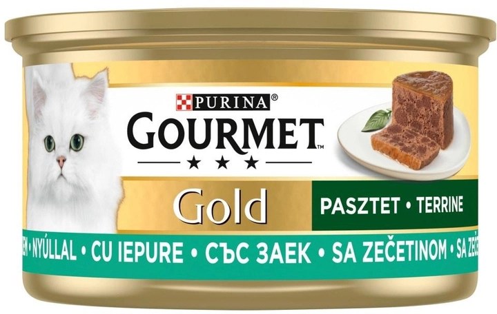 Mokra karma dla kotów Purina Gourmet Gold Pasztet z królika 85 g (7613032816797) - obraz 1