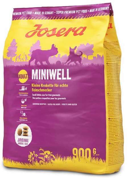 Сухий корм для собак JOSERA Miniwell - sucha karma dla psów ras małych - 900g (4032254745167) - зображення 1