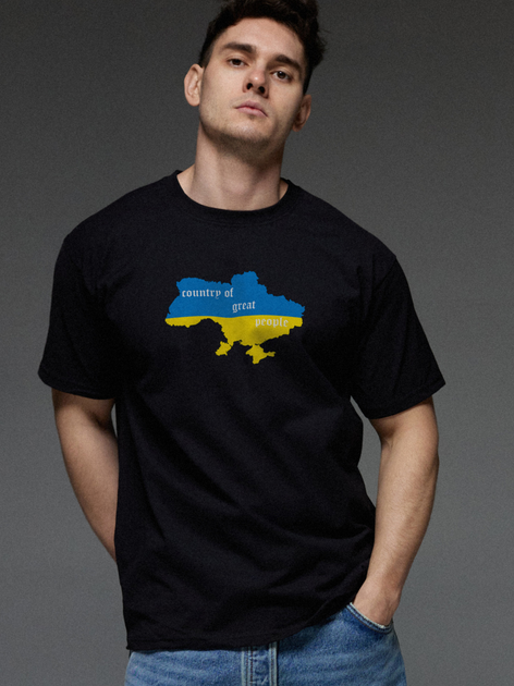 Футболка Aspirine Country of great people ASPB10071 M Чорна від Rozetka на платформі USKIDKA Акція на Футболка Aspirine Country of great people ASPB10071 M Чорна від Rozetka
