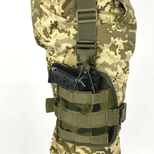 Кобура на стегно для ПМ із Molle Ranger Мультикам (rang_LE2440) - зображення 1