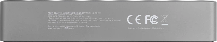 УМБ Xtorm 20000 mAh 20W Grey (FS402) - зображення 4