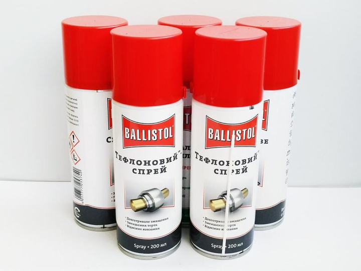 Засіб для догляду за зброєю Ballistol TeflonSpray 200мл спрей тефлоновий 25600 - зображення 2