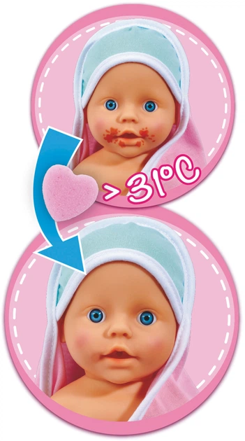 Lalka bobas Simba NBB Kąpanie 30 cm (5030006) (4006592075200) - obraz 8