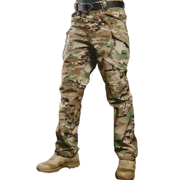 Чоловічі тактичні штани S.archon X9JRK Camouflage CP 2XL Soft shell теплі вологозахист TR_10195-43947 - зображення 2
