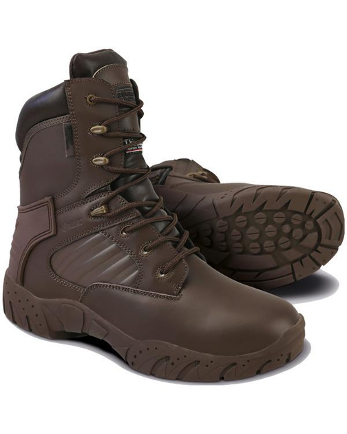 Ботинки военные тактические кожаные Kombat UK Tactical Pro Boots All Leather 42 коричневый TR_kb-tpb-brw-42 - изображение 1