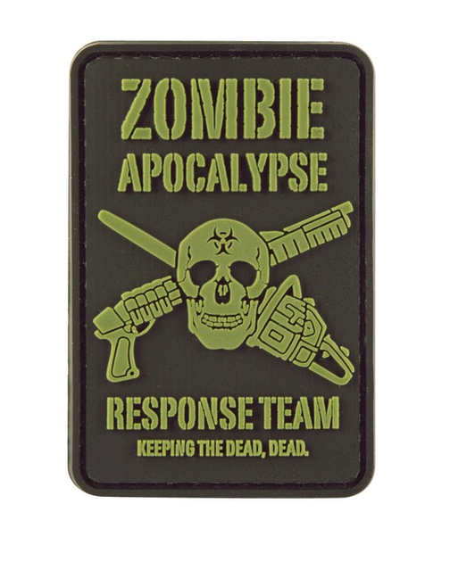 Шеврон/патч для військовослужбовців KOMBAT UK Zombie Apocalypse Patch 50x73мм TR_kb-zap - зображення 1