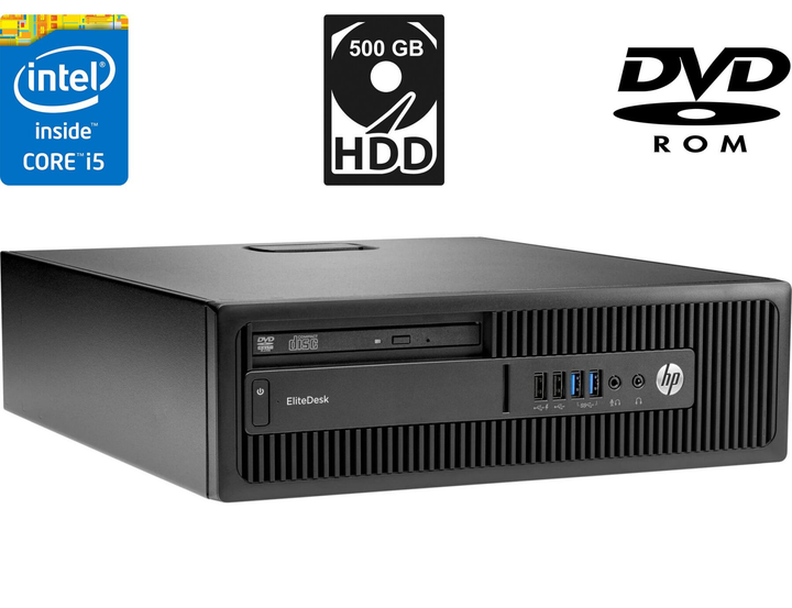 Компьютер HP EliteDesk 800 G1 SFF / Core i5-4590 (4 ядра по 3.3-3.7GHz ...