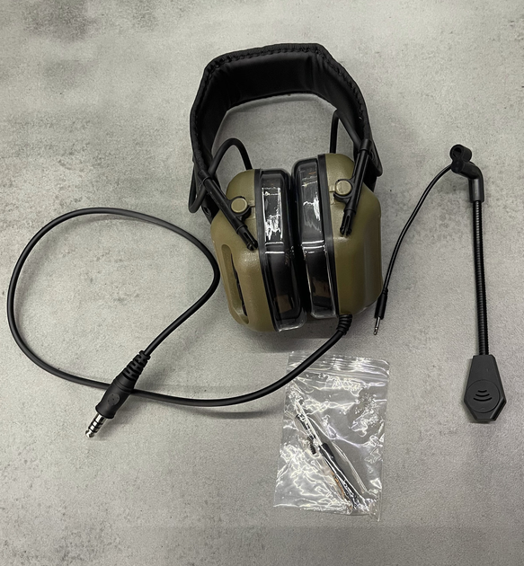 Тактичні активні навушники HD-09 для стрільби з шумозаглушенням, на голову, під шоломом, Койот - зображення 2