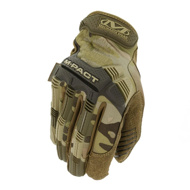 Перчатки тактические Mechanix Wear M-Pact MultiCam L с защитой от ударов Военные перчатки ЗСУ армейские - изображение 1