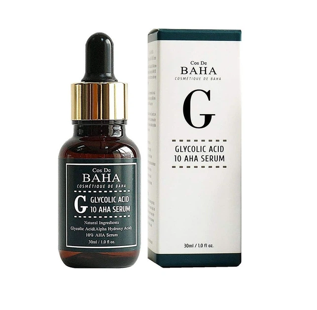 Сыворотка Cos De Baha с гликолевой кислотой для проблемной кожи Glycolic Acid 10 AHA Serum 30 мл 8809240317839 - Фото 1 Сыворотка Cos De Baha с гликолевой кислотой для проблемной кожи Glycolic Acid 10 AHA Serum 30 мл 8809240317839 - изображение 1