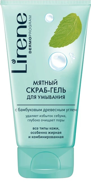 Гель - пілінг Lirene Очищаючий для обличчя з м'ятою 150 мл ...