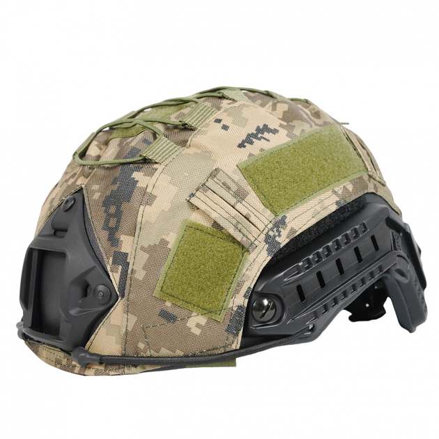 Кавер на Шлем типа FAST, Чехол Маскирующий на Шлем для солдат ВСУ Пиксель - изображение 1