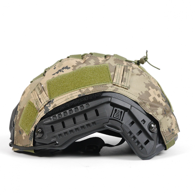 Кавер на Шлем типа FAST, Чехол Маскирующий на Шлем для солдат ВСУ Пиксель - изображение 2