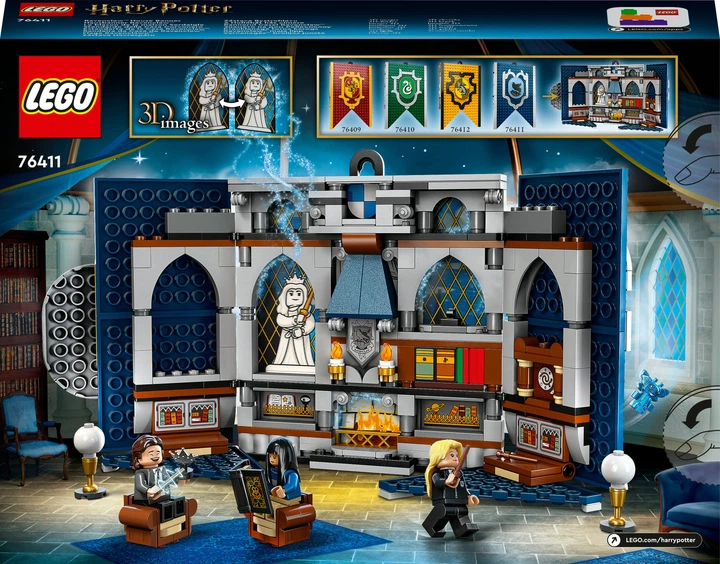Zestaw klocków LEGO Harry Potter Flaga Ravenclawu 305 elementów (76411) - obraz 10