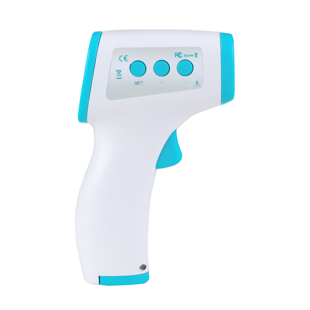 Термометр беcконтактный инфракрасный Alfa health T E-100 white-blue - изображение 2