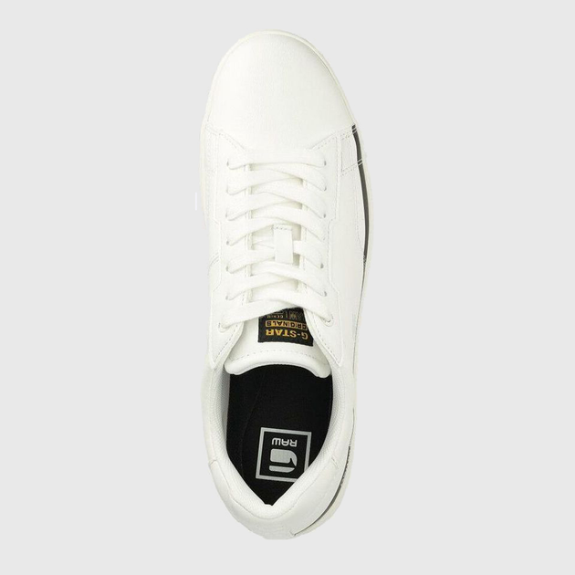 Sneakersy męskie do kostki G-Star Raw Cadet Lea Lgo 2312-002523-1909 46 Biały/Czarny (8720656548399) - obraz 5