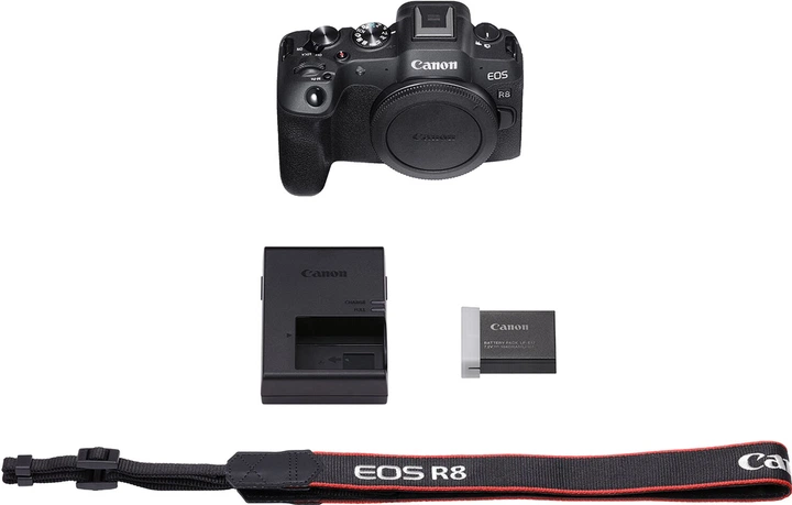 Комплект Фотоаппарат Canon EOS R8 Body Black + Аккумулятор Canon