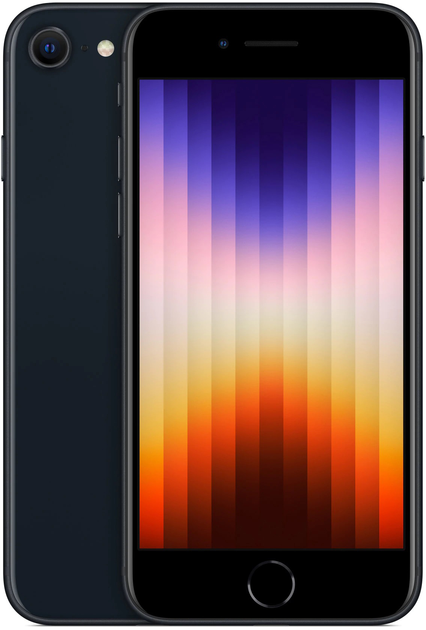 Smartfon Apple iPhone SE 64GB 2022 Midnight (MMXF3) - obraz 1