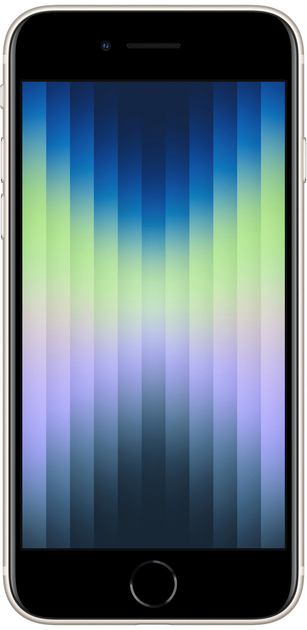 Мобільний телефон Apple iPhone SE 64GB 2022 Starlight (MMXG3) - зображення 2