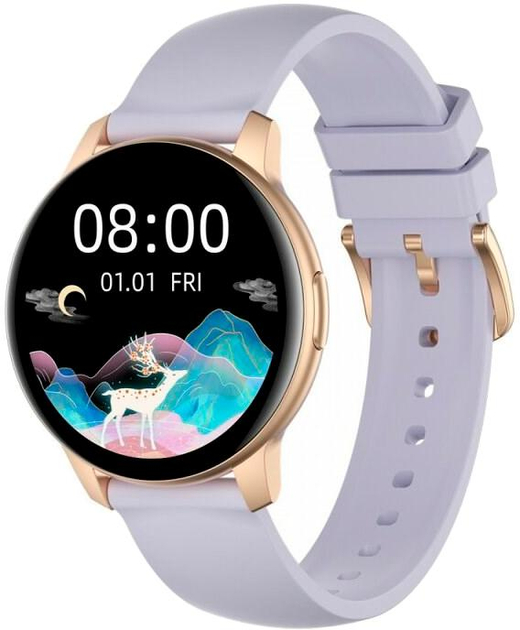 Смарт-годинник Oromed Smartwatch Oro Active Pro 2 Purple/Gold (AKGOROSMA0029) - зображення 1