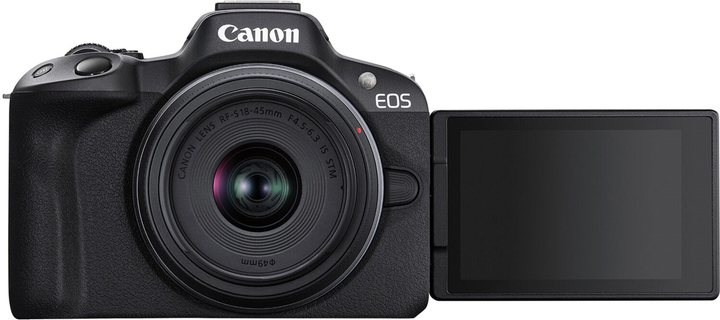 Фотоапарат Canon EOS R50 RF 18-45mm Black (5811C033AA) - зображення 3