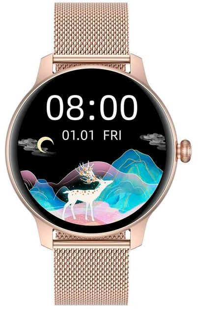 Smartwatch Oromed Smartwatch Oro lady Next Gold (AKGOROSMA0031) - obraz 4