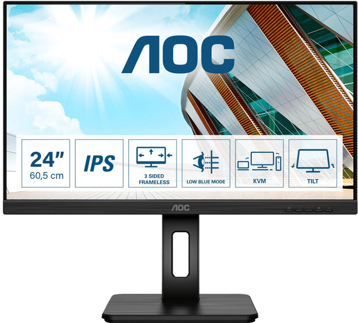 Монітор 23.8" AOC 24P2C - зображення 1