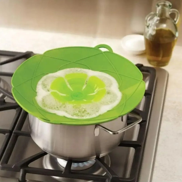 Универсальная крышка - невыкипайка силиконовая Spill Stopper LID 28 см ...