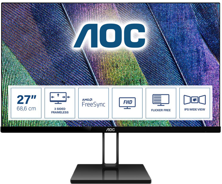 Monitor 27" AOC 27V2Q - obraz 1