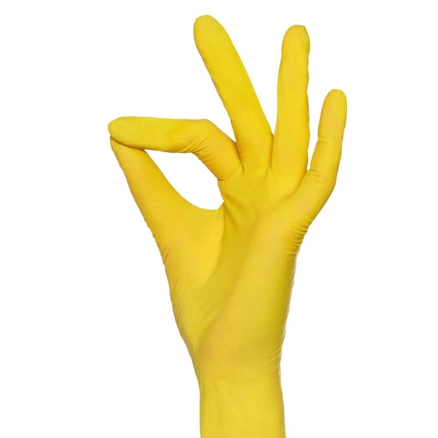 Перчатки нітрилові AMPRI Nitrile Style Lemon (100 шт./50 пар), жовті, розмір XL - зображення 2