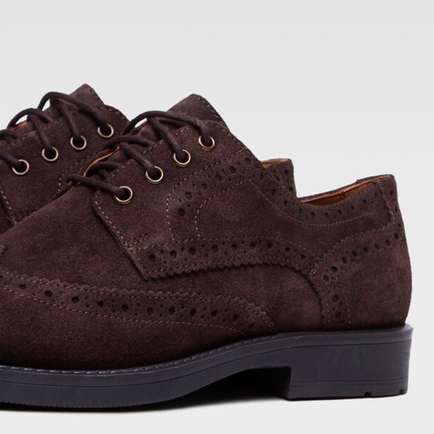 Чоловічі броги Gino Rossi MI07-B140-A967-08 44 30.2 см Brown (5904862602356) - зображення 3