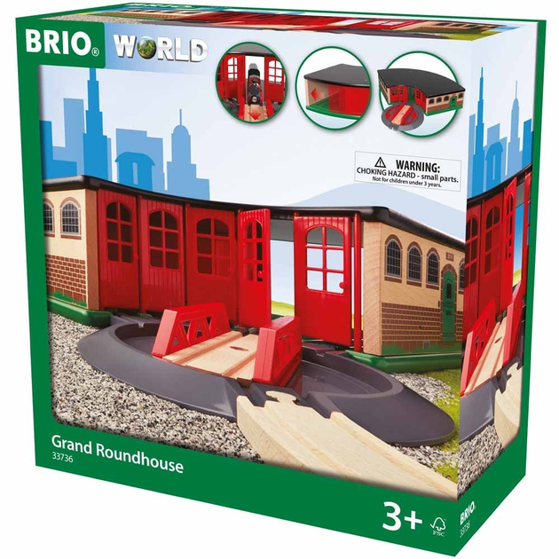 Большое депо для железной дороги BRIO (33736) – игрушки с доставкой от ...